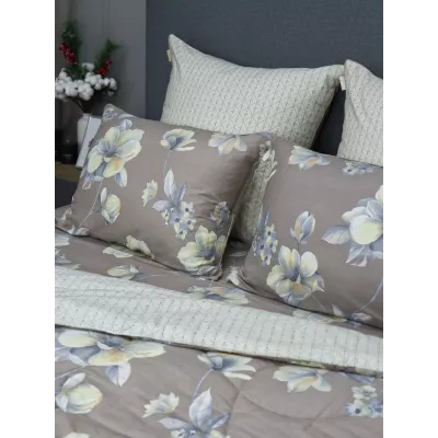 Комплект с одеялом KAZANOV.A Cotton “Саманта” (капучино), евро