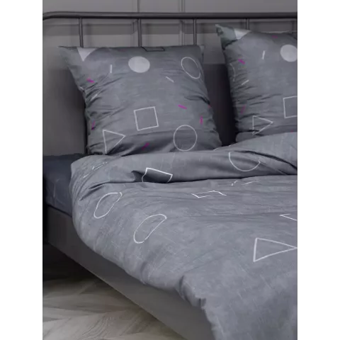 Комплект постельного белья Волшебная ночь Игра в кальмара "Hope" (сатин), евро