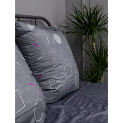 Комплект постельного белья Волшебная ночь Игра в кальмара "Hope" (сатин), евро