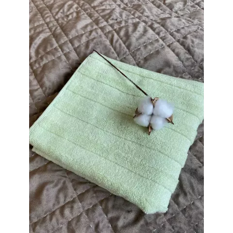 Махровое банное полотенце Verossa “Stripe” (фисташка), 70х140