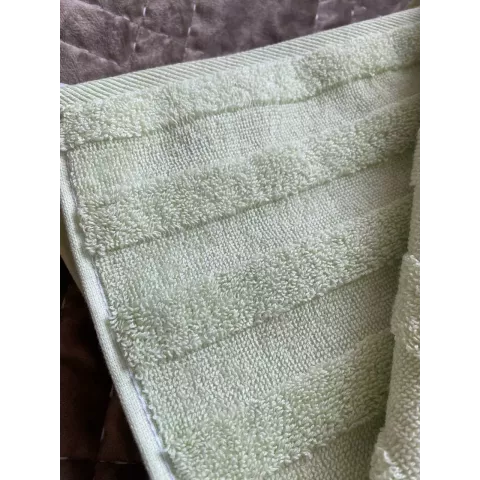 Махровое банное полотенце Verossa “Stripe” (фисташка), 70х140