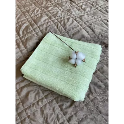 Махровое банное полотенце Verossa “Stripe” (фисташка), 70х140