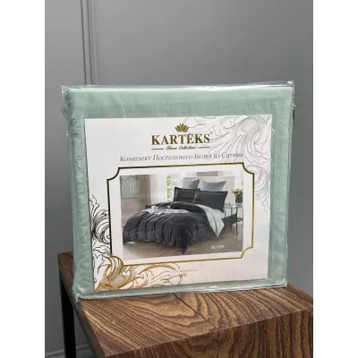 Комплект постельного белья Karteks "Сатин однотонный" SKO-009, евро