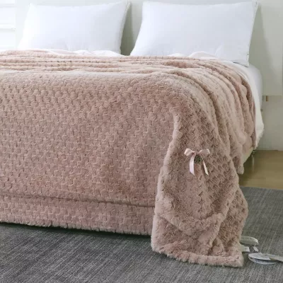 Плед-покрывало Sofi De Marko “Аврил” (пудра), 160x220