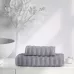 Набор полотенец Verossa "Wave&pixels" Графит/Белый, 50х90 и 70х140