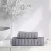 Набор полотенец Verossa "Wave&pixels" Графит/Белый, 50х90 и 70х140