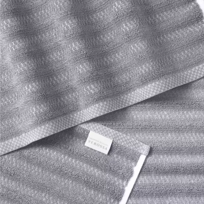 Набор полотенец Verossa "Wave&pixels" Графит/Белый, 50х90 и 70х140