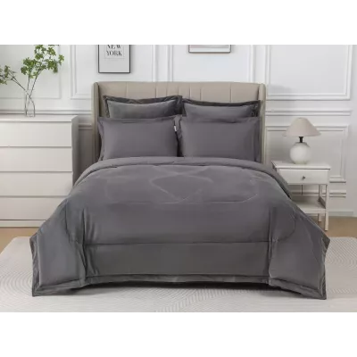 Комплект с одеялом Sofi De Marko "Энрике" (св серый-м), евро