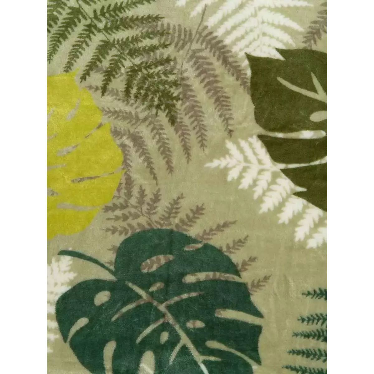 Плед TexRepublic Absolute “Монстера и папоротник”, 150х200