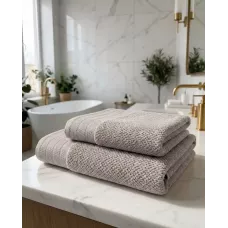Махровое полотенце для лица Sofi De Marko “Candy” (серое), 70x140