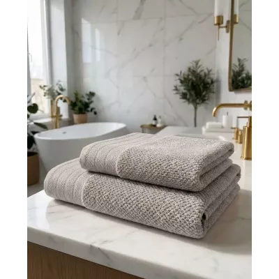 Махровое полотенце для лица Sofi De Marko “Candy” (серое), 70x140