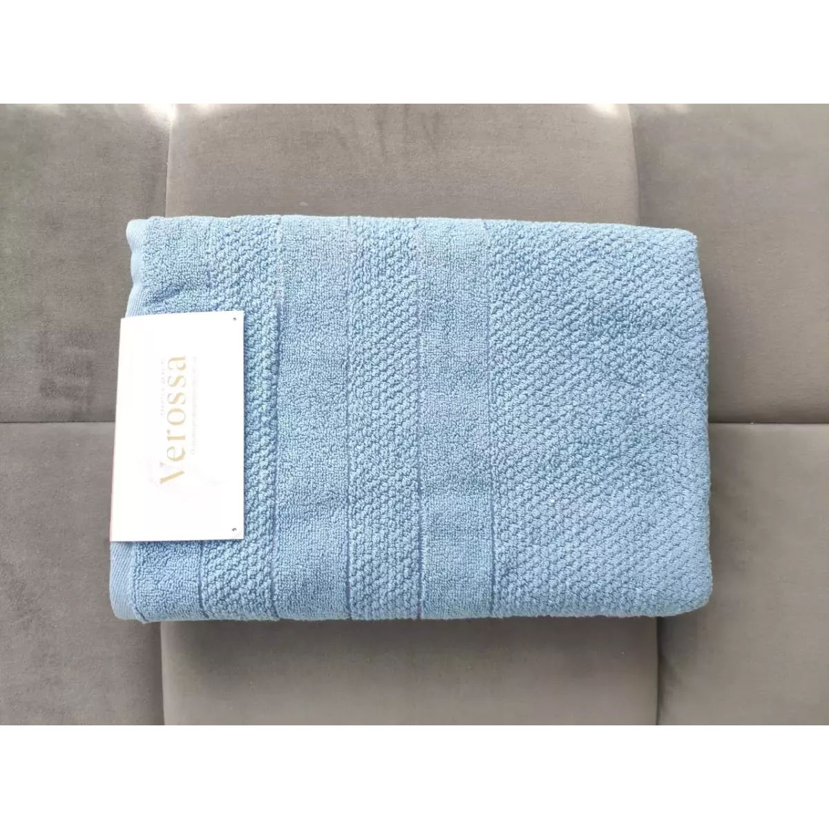 Махровое банное полотенце Verossa “Milano” (пудрово-голубой), 70х140
