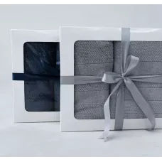 Махровое лицевое полотенце Verossa “Milano” (пудрово-голубой), 50х90