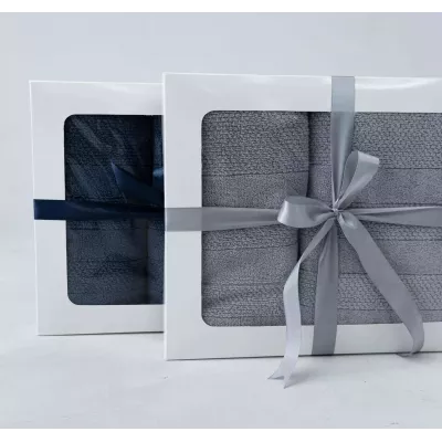 Махровое лицевое полотенце Verossa “Milano” (пудрово-голубой), 50х90