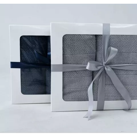 Махровое лицевое полотенце Verossa “Milano” (пудрово-голубой), 50х90