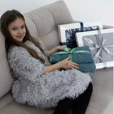 Махровое лицевое полотенце Verossa “Milano” (пудрово-голубой), 50х90