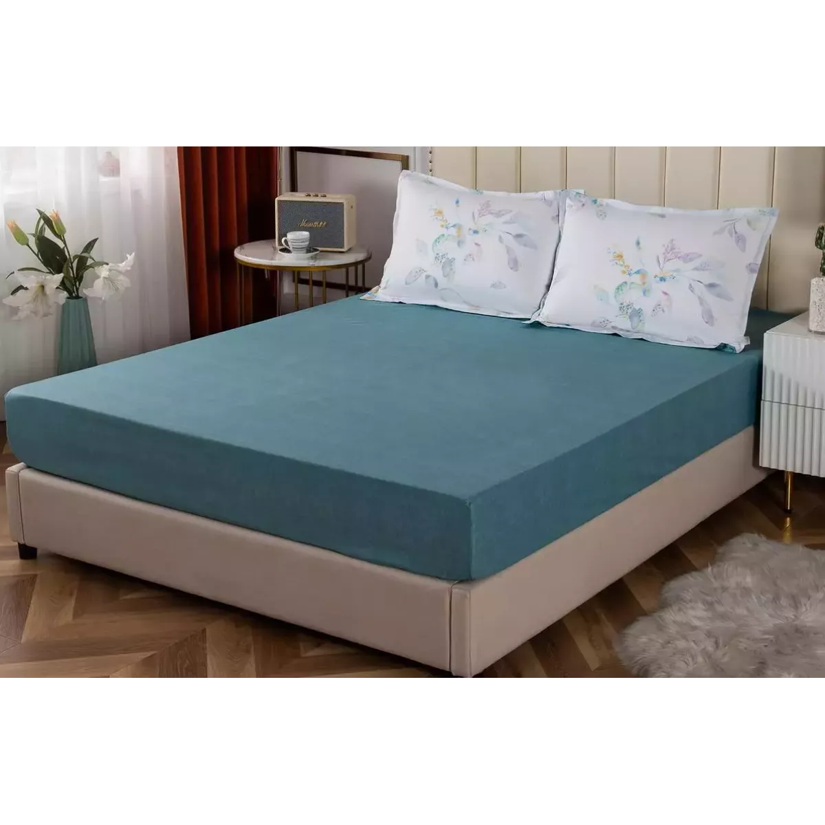 Комплект из простыни на резинке и наволочек Sofi De Marko "Римма", 160х200+50х70