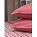 Комплект с одеялом DonCotton "Вареный хлопок" (полоса коралл), евро