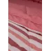 Комплект с одеялом DonCotton "Вареный хлопок" (полоса коралл), евро