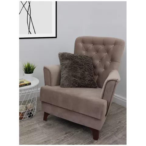 Декоративная меховая наволочка Texrepublic (коричневая), 48х48