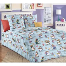 Комплект постельного белья Бамбино “Пингви” (перкаль), 1.5 спальный