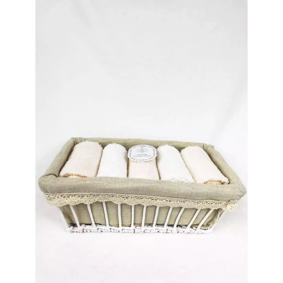 Комплект полотенец Sofi de marko “Ирис” (персик), 30x50 (5 шт)