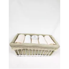 Комплект полотенец Sofi de marko “Ирис” (персик), 30x50 (5 шт)