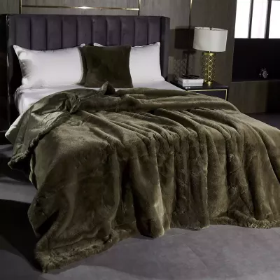 Плед меховой Sofi de Marko “Ричард” (кофе), 210x230