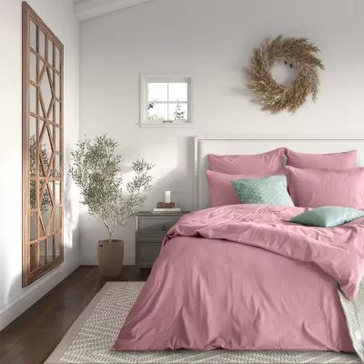 Комплект постельного белья “Verossa” Melange (marsala), двуспальный