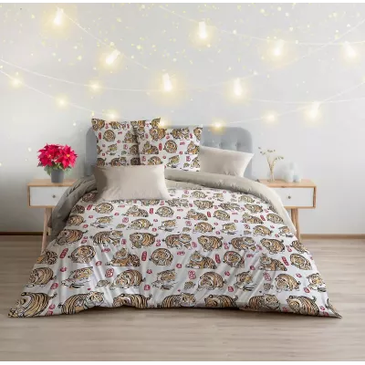 Комплект постельного белья Волшебная ночь “Happy tiger”, семейный