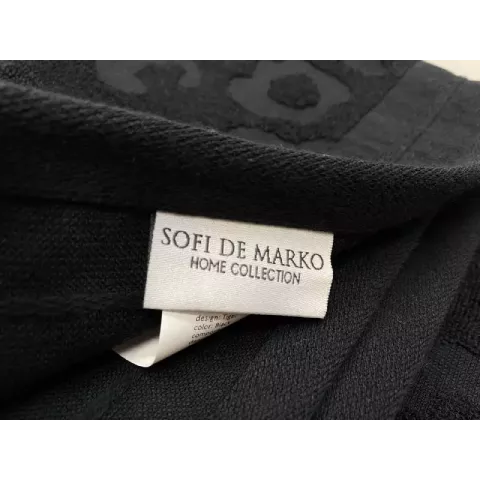 Махровое полотенце Sofi De Marko “Tiger” (черное), 50x90