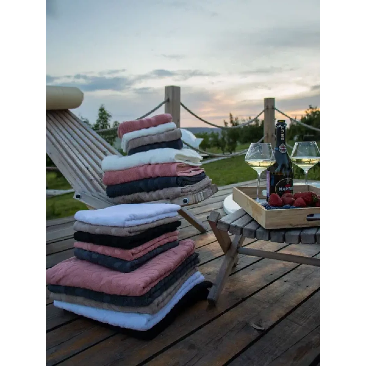 Махровое полотенце Sofi De Marko “Tiger” (антрацит), 70x140