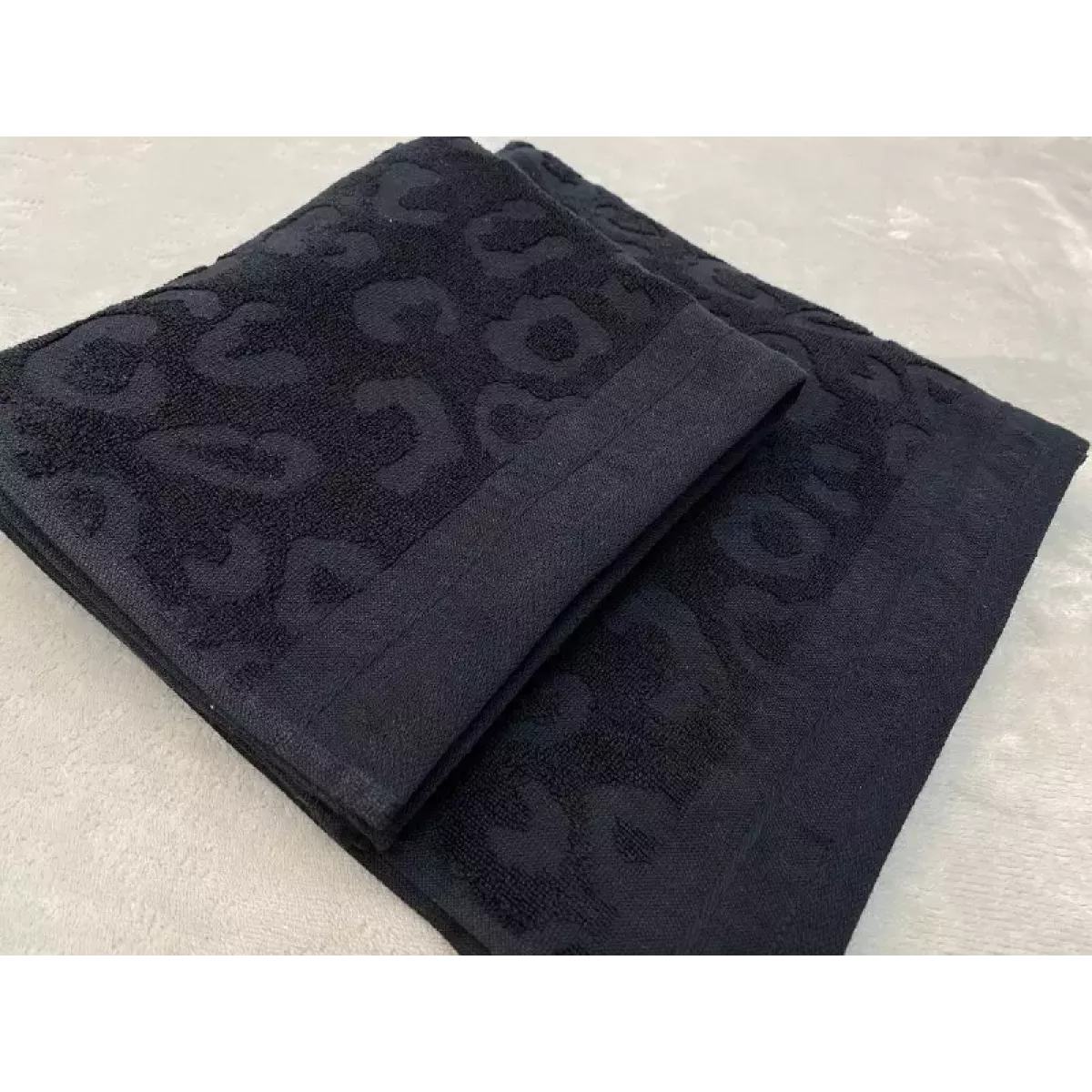 Махровое полотенце Sofi De Marko “Tiger” (черное), 100x150