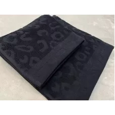 Махровое полотенце Sofi De Marko “Tiger” (черное), 100x150