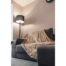 Плед Joy “Страйп” (серо-бежевый), 150×200