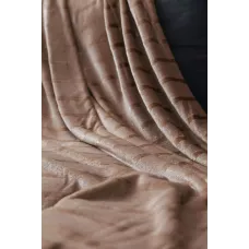 Плед Joy “Страйп” (серо-бежевый), 150×200