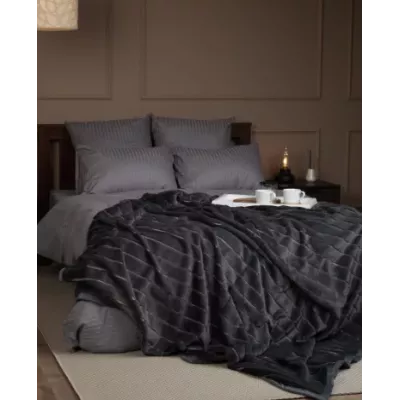 Плед TexRepublic "Кролик" темно-серый, 200х220