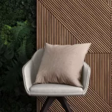 Декоративная наволочка "Волшебная ночь" какао, 40х40