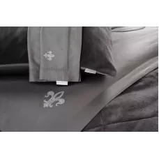 Комплект с одеялом KAZANOV.A Lindor Fluffy графит (египетский хлопок-велюр), евро