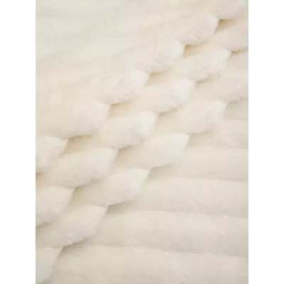 Плед TexRepublic “Вельвет” (молочный), 200x220