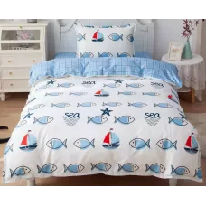 Комплект постельного белья Sofi De Marko “Морские рыбки”, 1.5 спальный