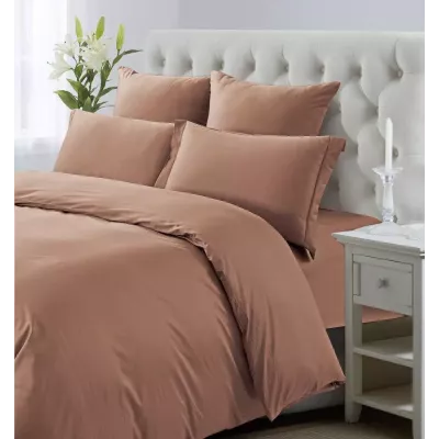 Комплект постельного белья Karteks "Сатин однотонный" SKO-026, двухспальный