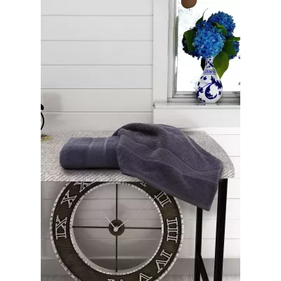 Махровое лицевое полотенце Sofi De Marko “Velnes” (антрацит), 50х90