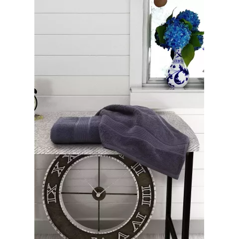 Махровое лицевое полотенце Sofi De Marko “Velnes” (антрацит), 50х90