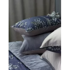 Комплект с одеялами Kazanov.a “Фазан” графит/бежевая платина (египетский хлопок-велюр), семейный