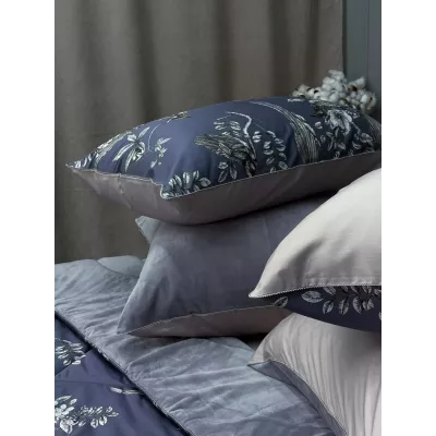 Комплект с одеялами Kazanov.a “Фазан” графит/бежевая платина (египетский хлопок-велюр), семейный