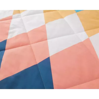 Комплект с одеялом Sofi De Marko "Ромбики" (цветные), 1.5 спальный