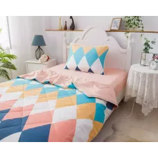 Комплект с одеялом Sofi De Marko "Ромбики" (цветные), 1.5 спальный