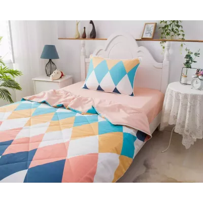 Комплект с одеялом Sofi De Marko "Ромбики" (цветные), 1.5 спальный