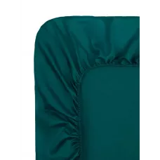 Простыня однотонная на резинке Sofi De Marko "Мармис" (малахит), 160х200х30
